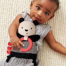 Itzy Ritzy - Bitzy Crinkle Sensory Toy Panda with Crinkle Sound for Babies & Toddlers, Panda Image 2