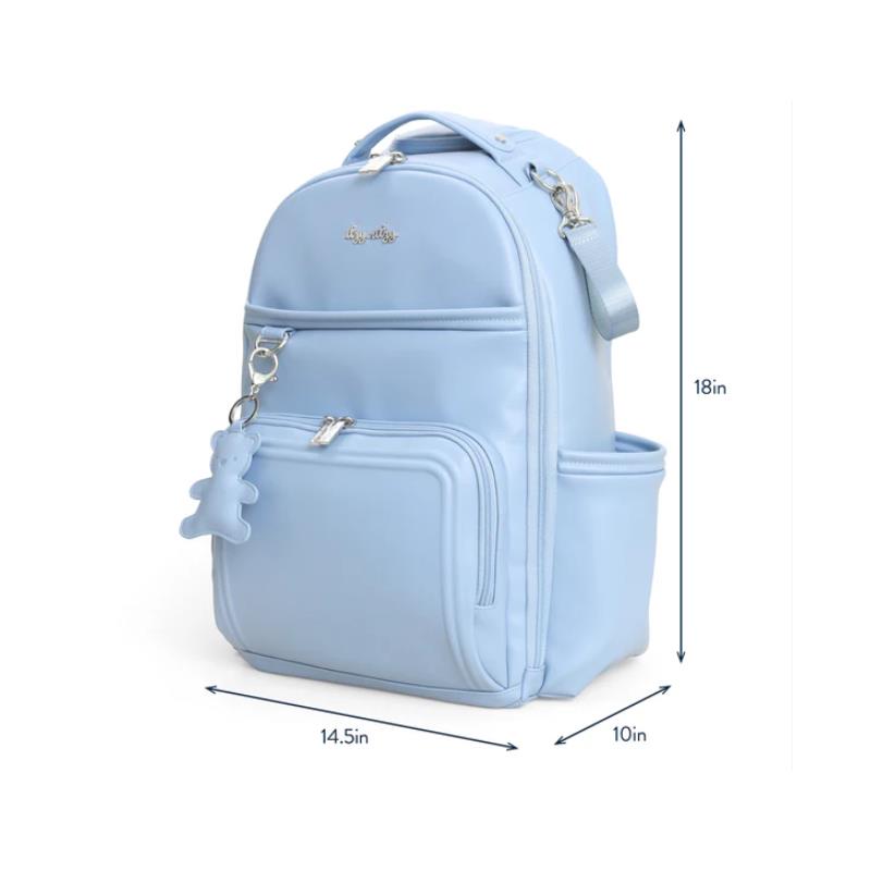 Itzy Ritzy - Boss Plus™ Large Diaper Bag Backpack - Teddy Blue Image 7