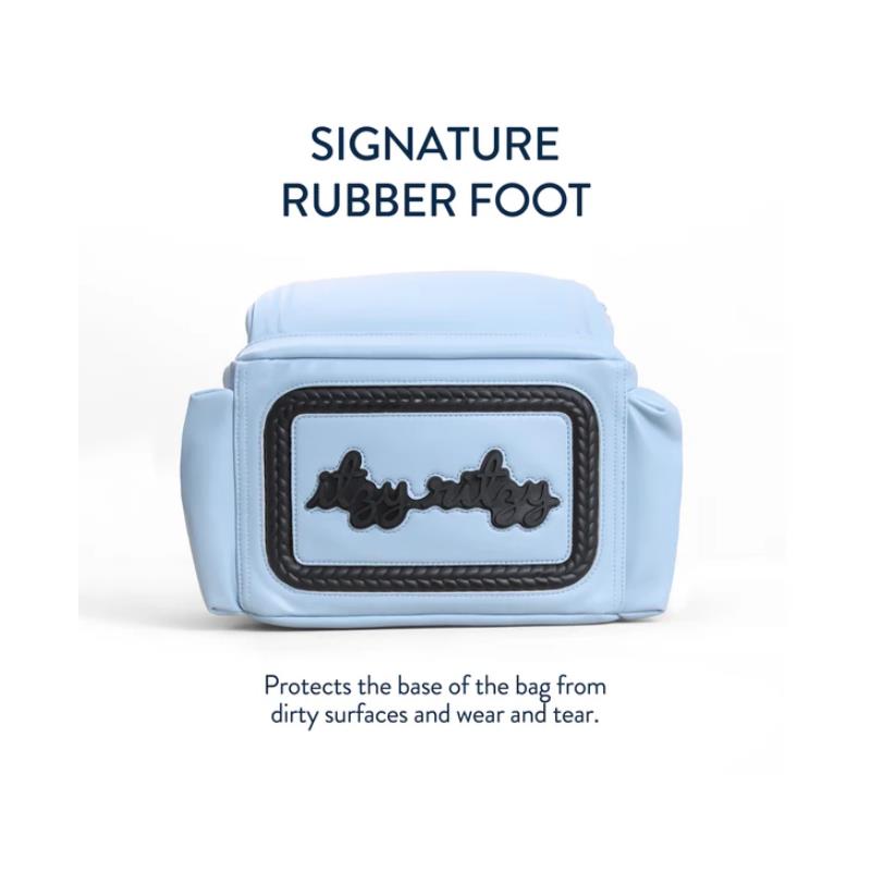 Itzy Ritzy - Boss Plus™ Large Diaper Bag Backpack - Teddy Blue Image 8