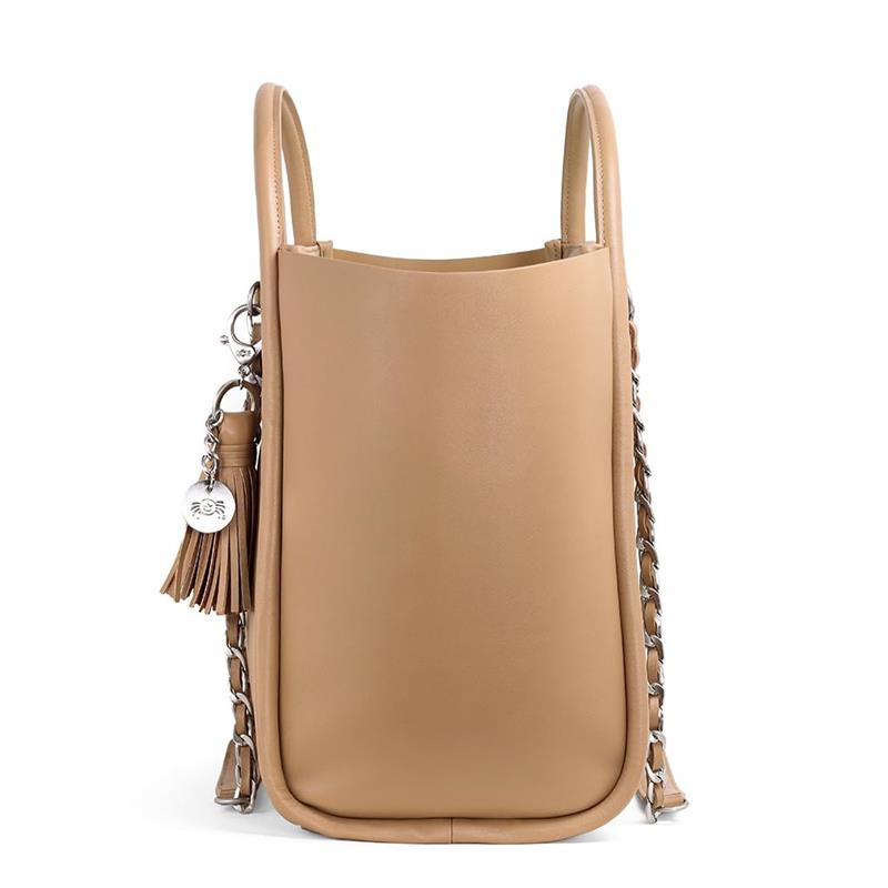 Itzy Ritzy - Boss Tote™ Diaper Bag With Changing Pad Chai Latte Image 3