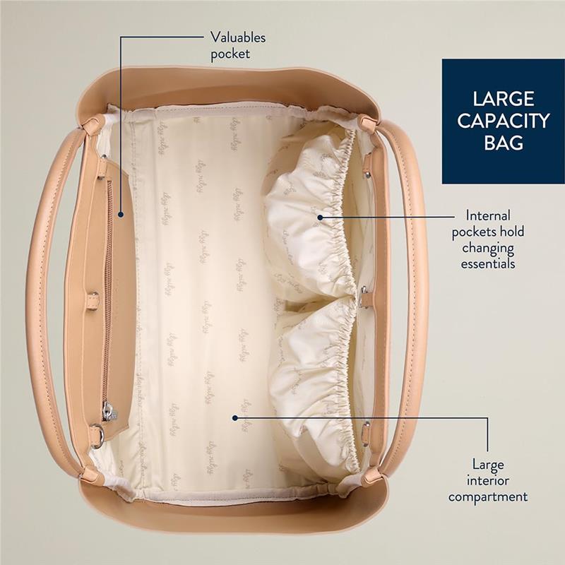 Itzy Ritzy - Boss Tote™ Diaper Bag With Changing Pad Chai Latte Image 6