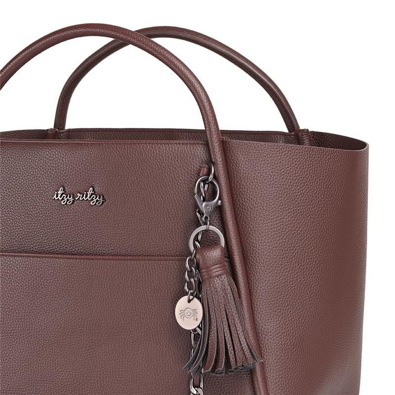 Itzy Ritzy - Boss Tote™ Diaper Bag With Changing Pad Espresso Image 4