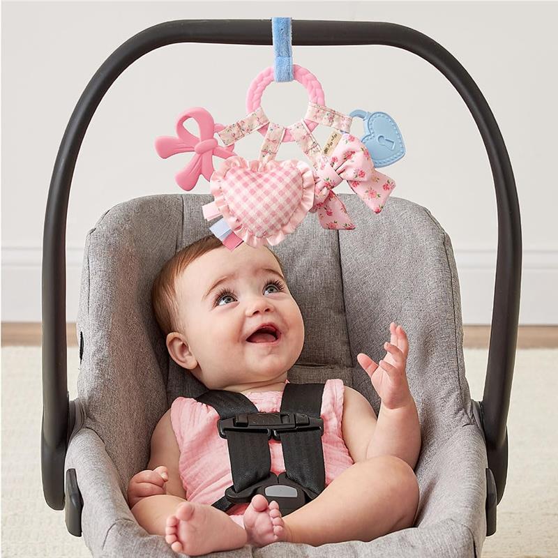 Itzy Ritzy Busy Ring Teething Activity Toy Coquette Image 2