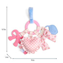 Itzy Ritzy Busy Ring Teething Activity Toy Coquette Image 7