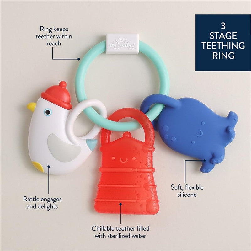 Itzy Ritzy Charms Multistage Teething Ring - Nautical Image 4