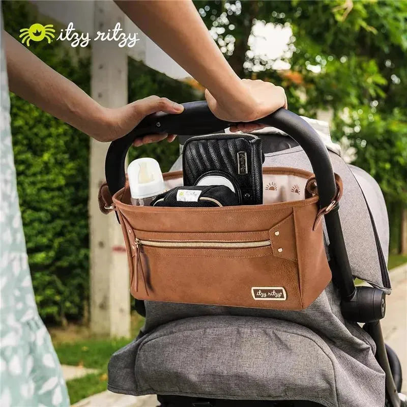 Itzy Ritzy - Cognac Travel Stroller Caddy Image 2