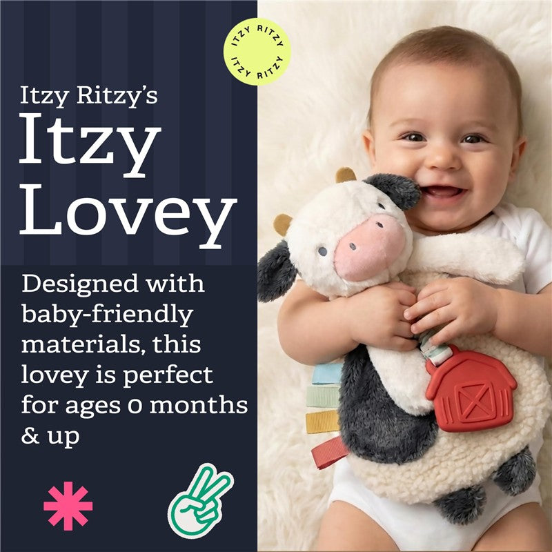 Itzy Ritzy - Cow Itzy Friends Lovey™ Plush Image 2