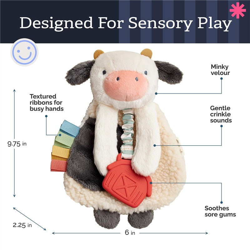 Itzy Ritzy - Cow Itzy Friends Lovey™ Plush Image 4