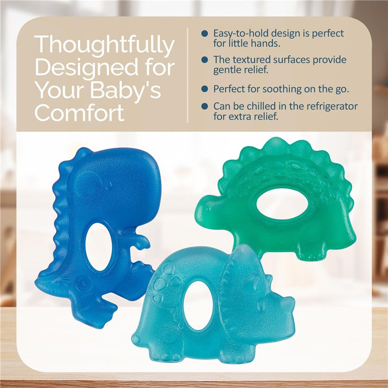 Itzy Ritzy - Cute 'N Cool Water Filled Teether Dino (3-Pack) Image 4
