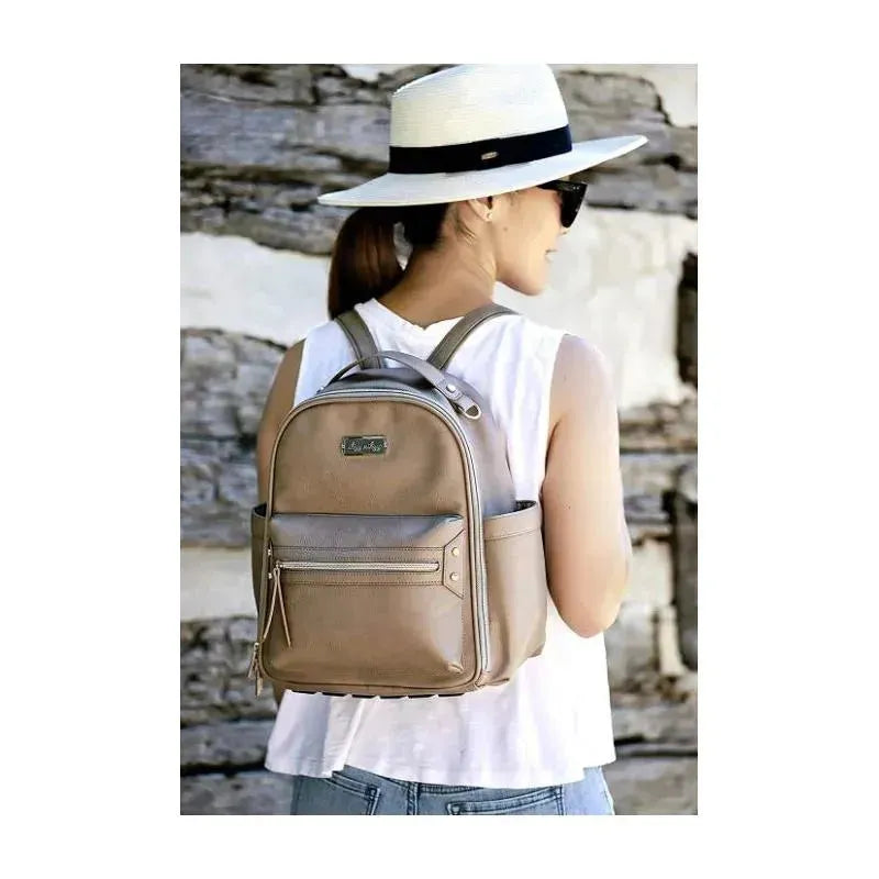 Itzy Ritzy - Diaper Bag Mini Backpack Taupe Image 3