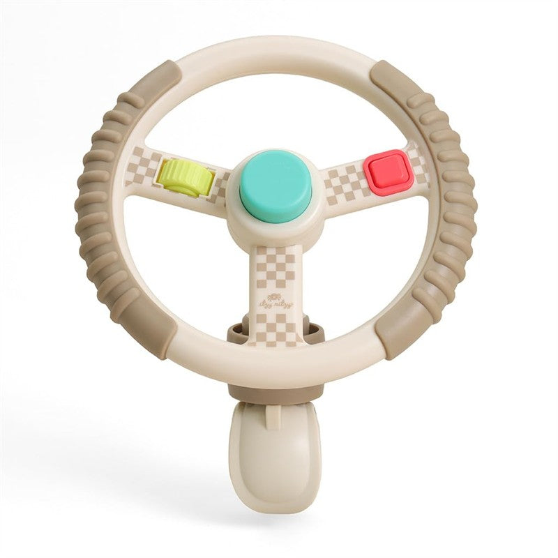 Itzy Ritzy Driver Travel Steering Wheel - Taupe Image 2