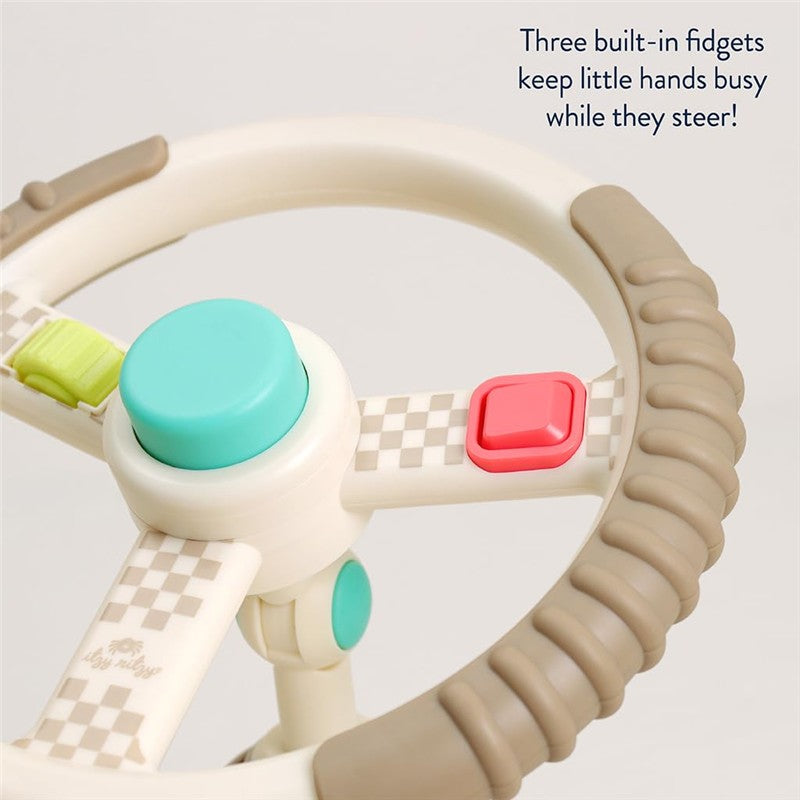 Itzy Ritzy Driver Travel Steering Wheel - Taupe Image 6