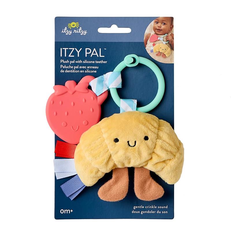 Itzy Ritzy - Infant Toy & Teether Itzy Pal Baby Teething Toy Includes Lovey, Croissant Image 7