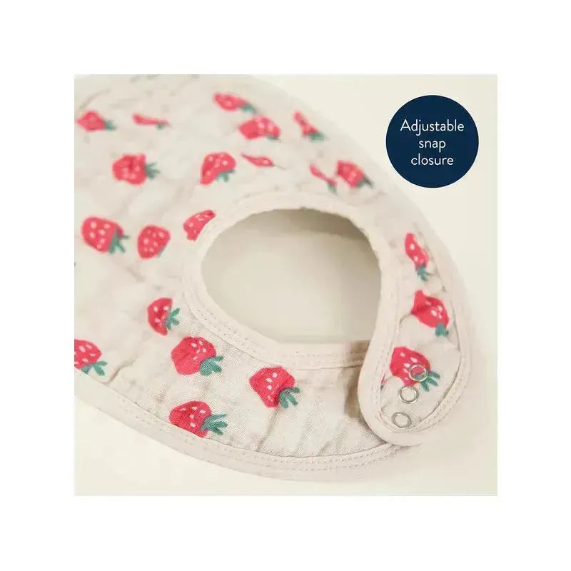 Itzy Ritzy - Itzy Bibs™, Strawberries + Cream Image 3