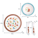 Itzy Ritzy - Itzy Bistro 4Pk Dining Set, Giddy Up! Image 3