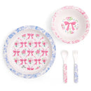 Itzy Ritzy - Itzy Bistro 4Pk Dining Set, Robbons & Roses Image 1