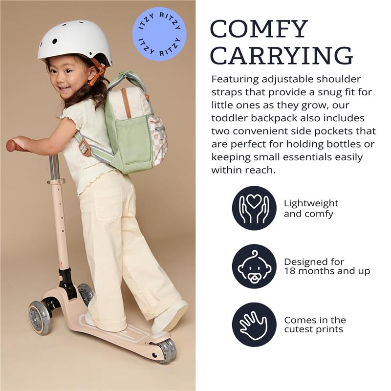 Itzy Ritzy Itzy Bitzy Bag™ Toddler Daycare Backpack, Check Yes! Image 3