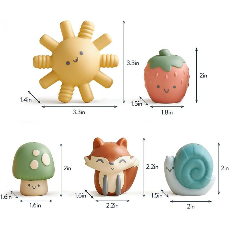 Itzy Ritzy Finger Puppet Bath Toy Set - Multicolor Image 8