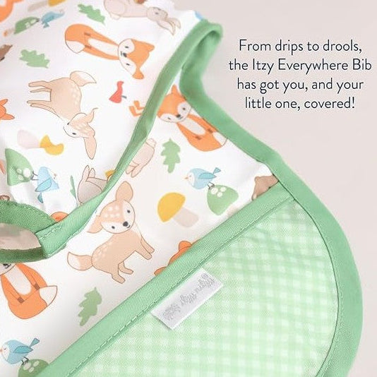Itzy Ritzy Itzy Everywhere Bib™ Long Sleeve Water-Resistant Bib Image 5