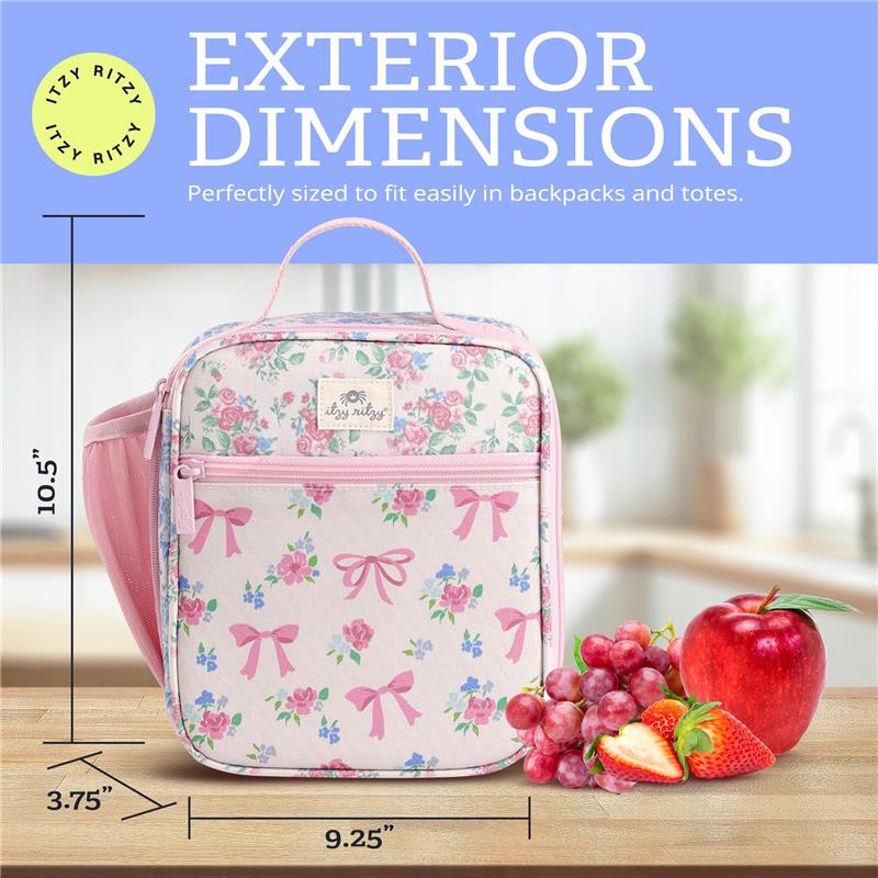 Itzy Ritzy Itzy Lunch Box™ Toddler Bag, Ribbons & Roses Image 5