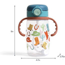 Itzy Ritzy - Itzy Sips Straw Cup With Snap-Close Lid, Giddy Up! Image 6