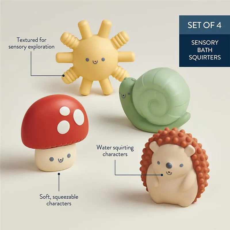 Itzy Ritzy - Itzy Squirt™ 4-Pack Of Soft Bath Toys Image 4