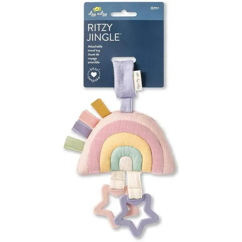 Itzy Ritzy - Jingle Pink Rainbow Attachable Travel Toy Image 3