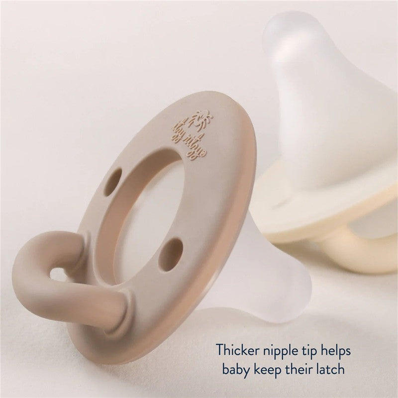Itzy Ritzy Latch & Soothe Breastlike Pacifier - Taupe Image 8
