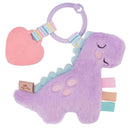 Itzy Ritzy - Lilac Dino Itzy Pal Plush Teether Image 1