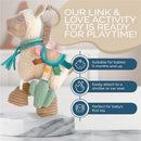 Itzy Ritzy Link & Love™ Activity Plush with Teether - Llama Image 4