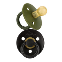 Itzy Ritzy - 2Pk Camo & Midnight Natural Rubber Pacifiers Image 1