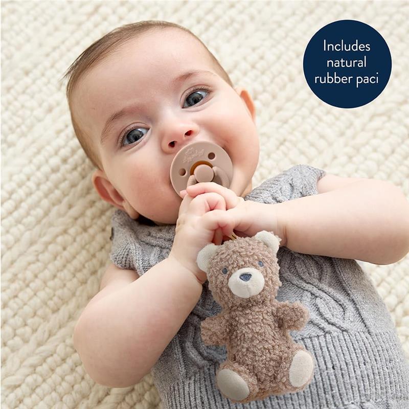 Itzy Ritzy - Pacifier & Lovey Set, Bear Image 2