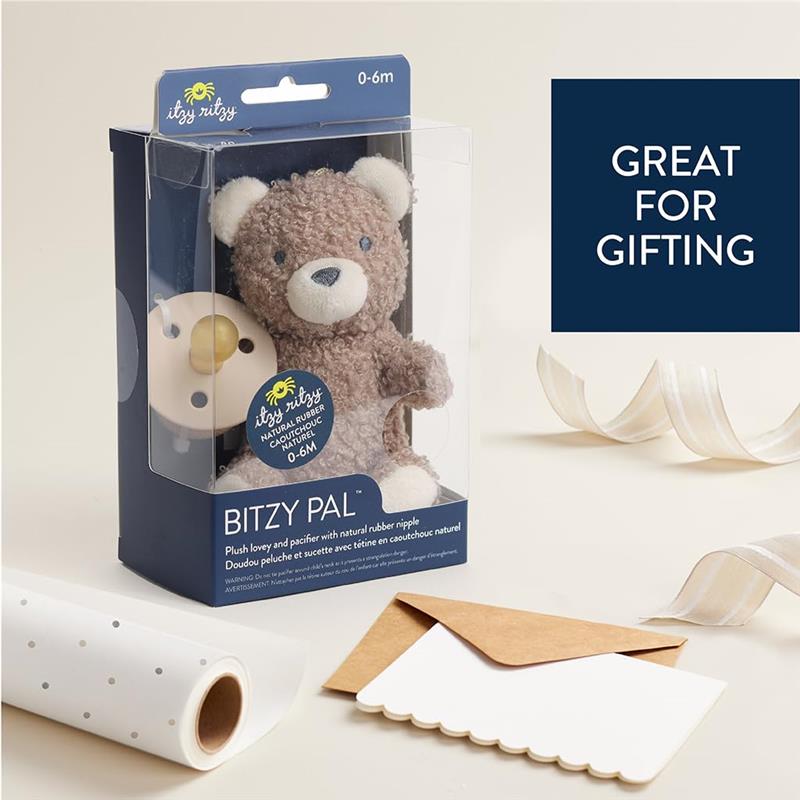 Itzy Ritzy - Pacifier & Lovey Set, Bear Image 7