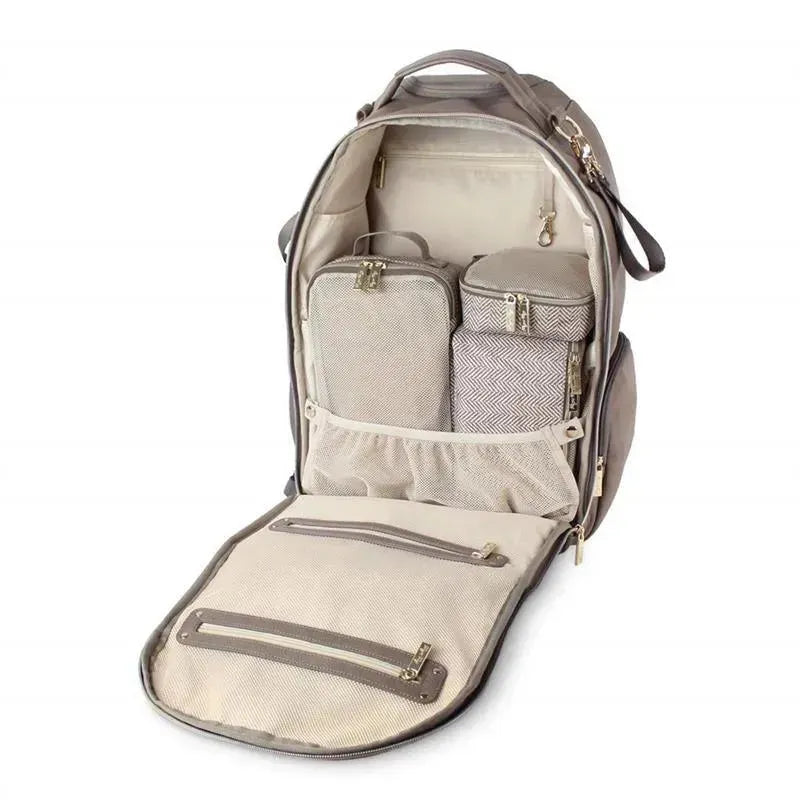 Itzy Ritzy - 3Pk Packing Cubes, Taupe Image 6