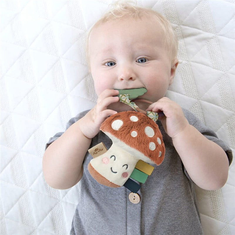 Itzy Ritzy - Plush Pal Silicone Teether, Mushroom Image 2