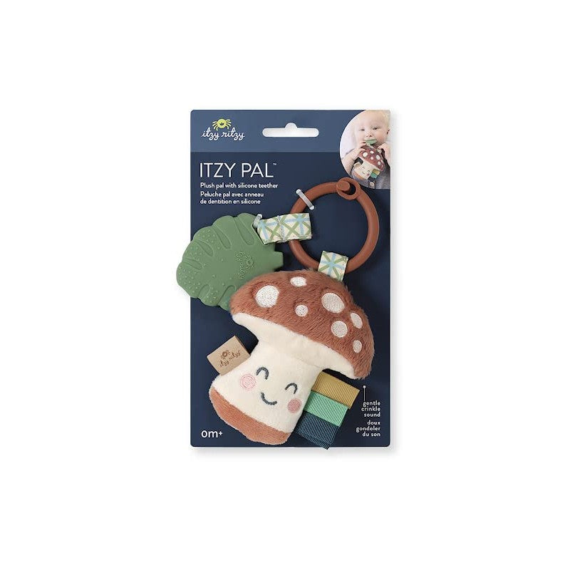 Itzy Ritzy - Plush Pal Silicone Teether, Mushroom Image 3
