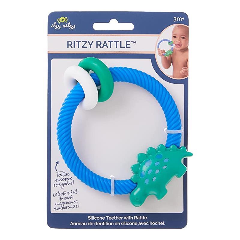 Itzy Ritzy - Dinosaur Rattle With Teething Ring Image 4