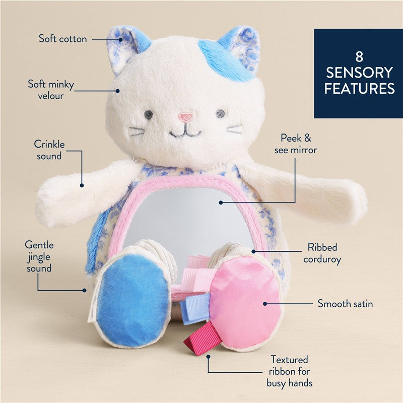 Itzy Ritzy Sensory Tummy Time Mirror - Kinsley the Kitty Image 6