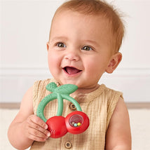 Itzy Ritzy Shake Silicone Teether with Rattle - Cherries Image 2