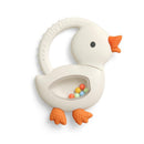 Itzy Ritzy Shake Silicone Teether with Rattle - Gracie the Goose Image 1