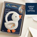 Itzy Ritzy Shake Silicone Teether with Rattle - Gracie the Goose Image 6