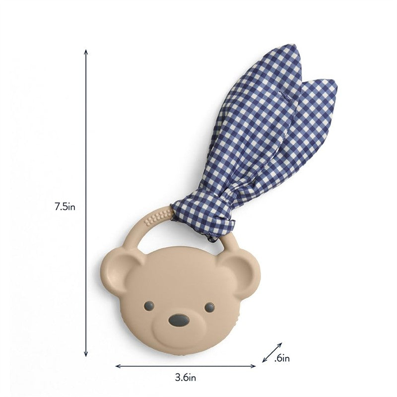 Itzy Ritzy Silicone Teether with Crinkle Tie - Bear Image 7