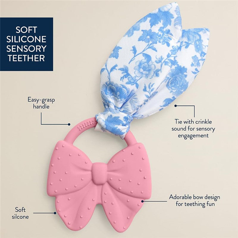 Itzy Ritzy Silicone Teether with Crinkle Tie - Bow Image 4
