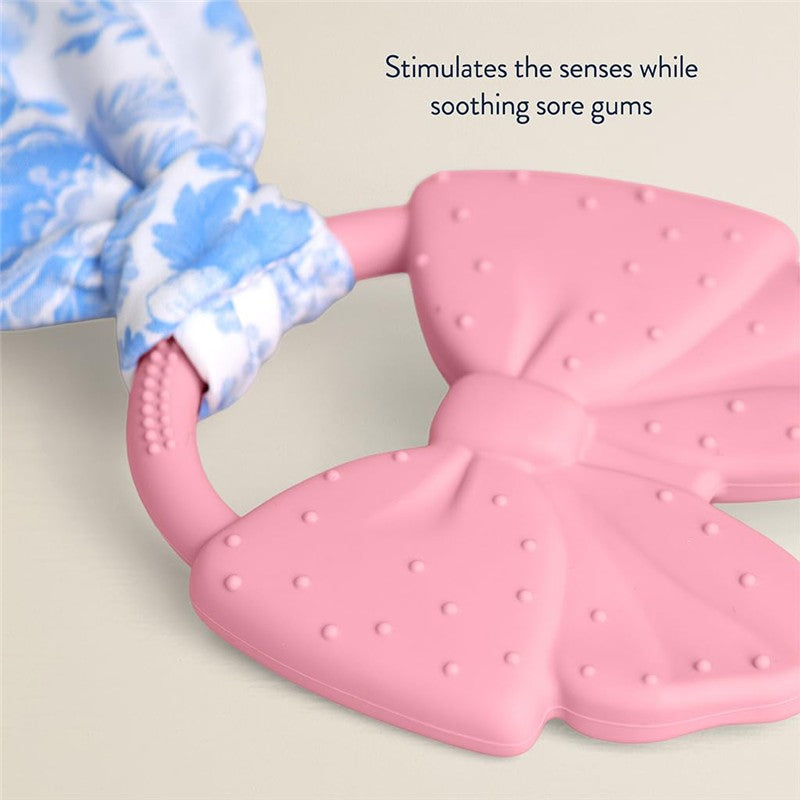 Itzy Ritzy Silicone Teether with Crinkle Tie - Bow Image 5