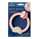 Itzy Ritzy - Silicone Teether With Rattle Rainbow Image 3