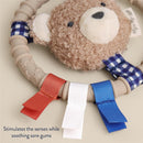 Itzy Ritzy Silicone Teething Ring with Plush Character - Bear Image 5