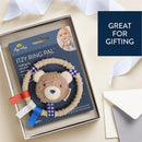 Itzy Ritzy Silicone Teething Ring with Plush Character - Bear Image 6