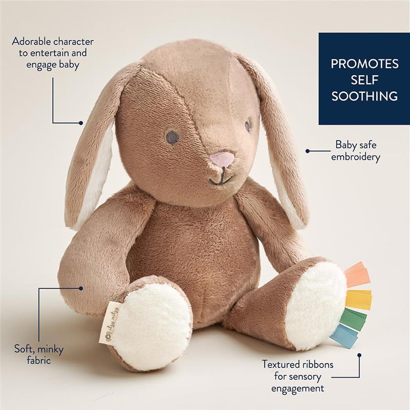 Itzy Ritzy - Snuggleverse™ Sweetie Snuggles™ Perfect, Huggable Plush Toy Billie They Bunny (Taupe) Image 3