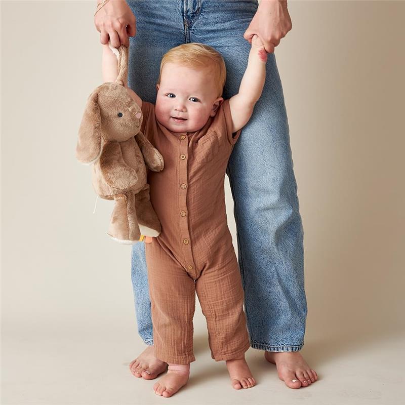 Itzy Ritzy - Snuggleverse™ Sweetie Snuggles™ Perfect, Huggable Plush Toy Billie They Bunny (Taupe) Image 6