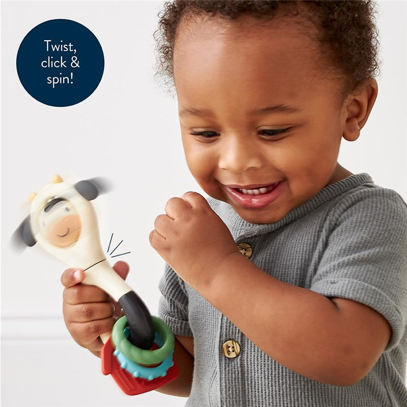 Itzy Ritzy - Spinner Rattle Cow Image 3